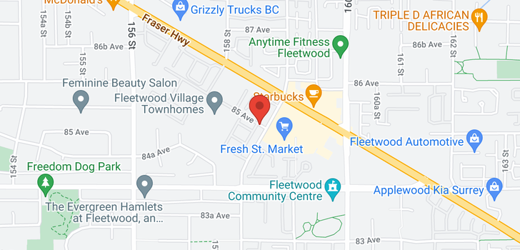 map of 99 15850 85 AVENUE